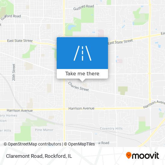 Claremont Road map