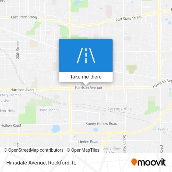 Mapa de Hinsdale Avenue