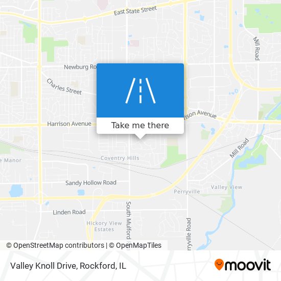 Valley Knoll Drive map