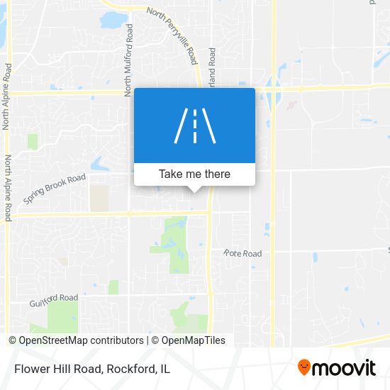 Flower Hill Road map