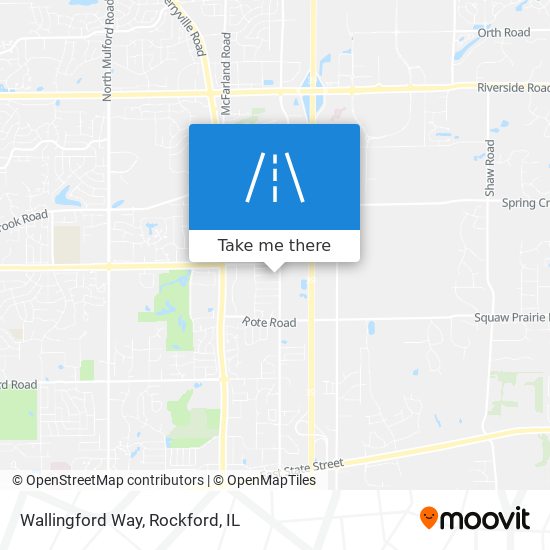 Wallingford Way map