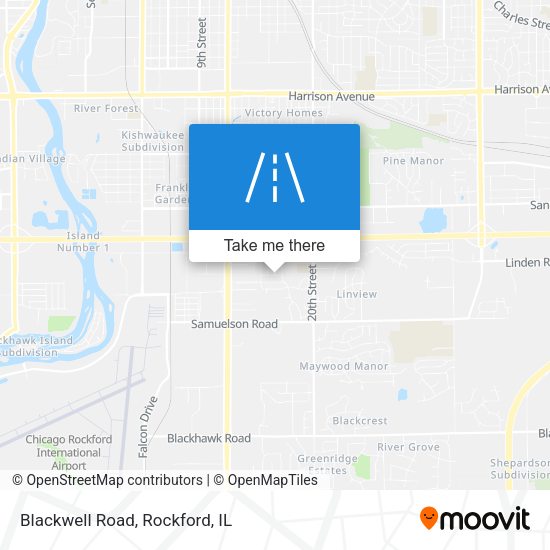 Mapa de Blackwell Road