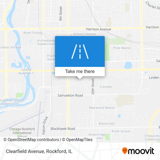 Mapa de Clearfield Avenue