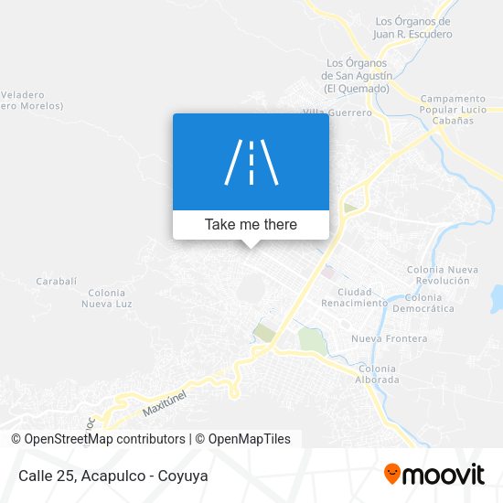 Mapa de Calle 25