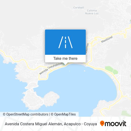 Avenida Costera Miguel Alemán map