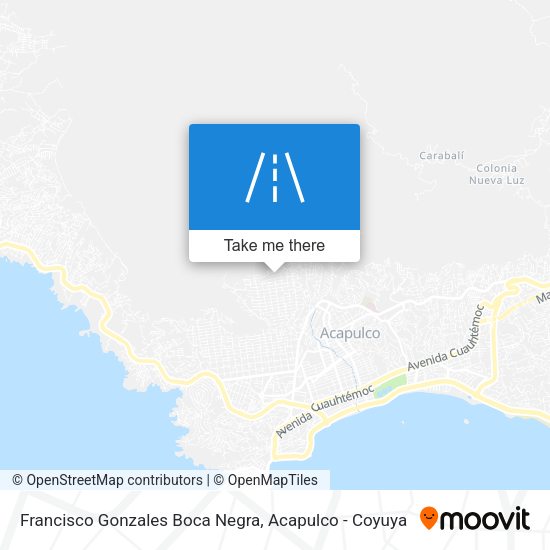 Francisco Gonzales Boca Negra map