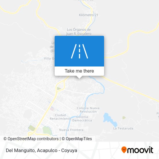 Mapa de Del Manguito