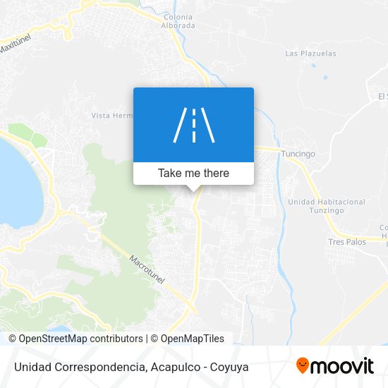 Unidad Correspondencia map