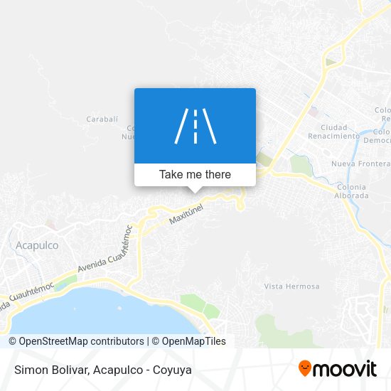 Mapa de Simon Bolivar
