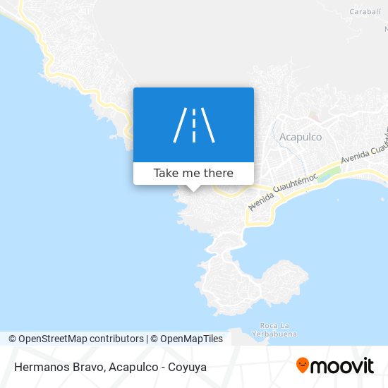 Hermanos Bravo map