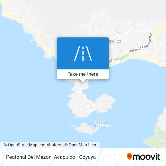 Mapa de Peatonal Del Mezon