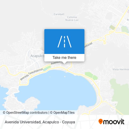 Mapa de Avenida Universidad