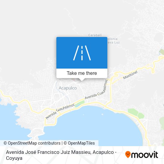 Avenida José Francisco Juiz Massieu map