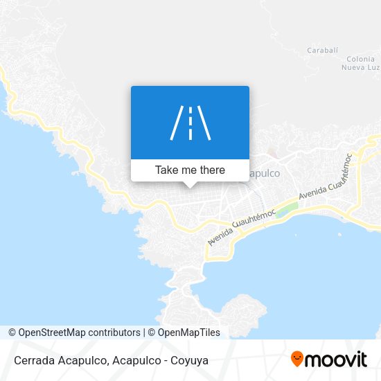 Mapa de Cerrada Acapulco