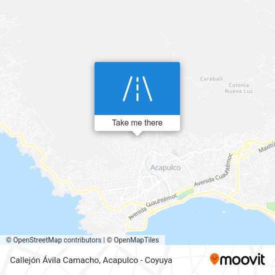 Callejón Ávila Camacho map
