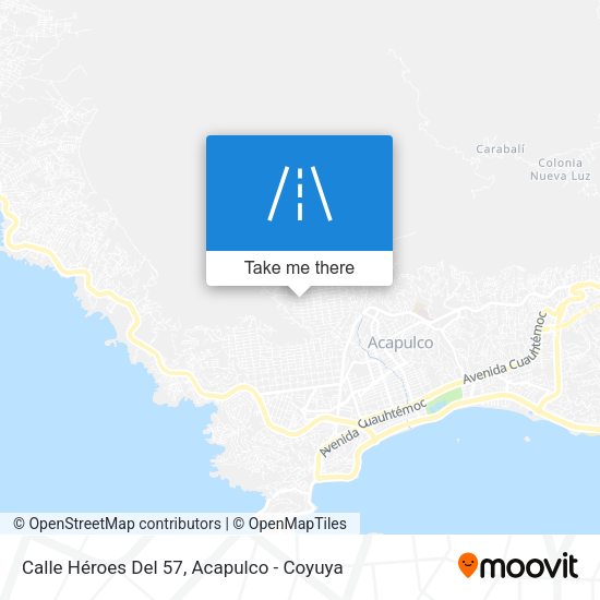 Mapa de Calle Héroes Del 57