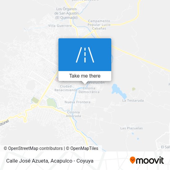 Mapa de Calle José Azueta
