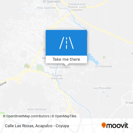 Calle Las Rosas map