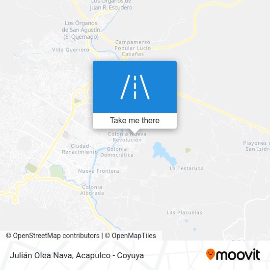 Mapa de Julián Olea Nava