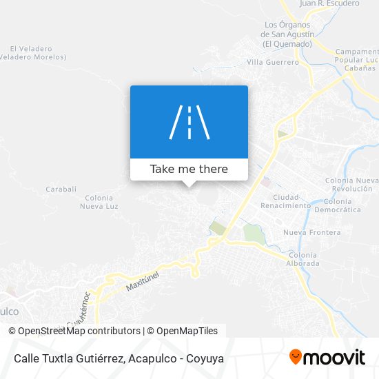 Mapa de Calle Tuxtla Gutiérrez