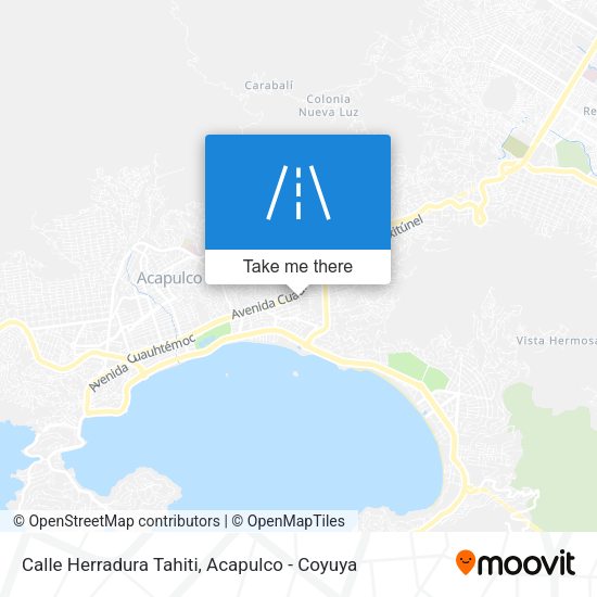 Calle Herradura Tahiti map