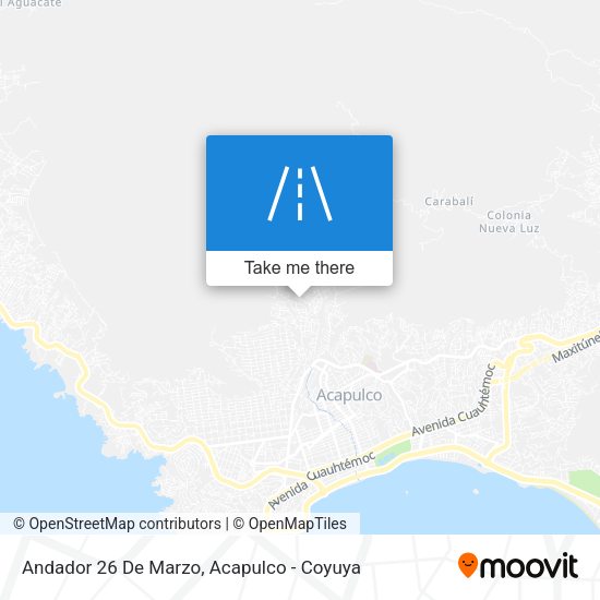 Mapa de Andador 26 De Marzo