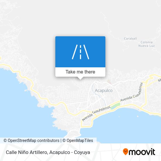 Mapa de Calle Niño Artillero