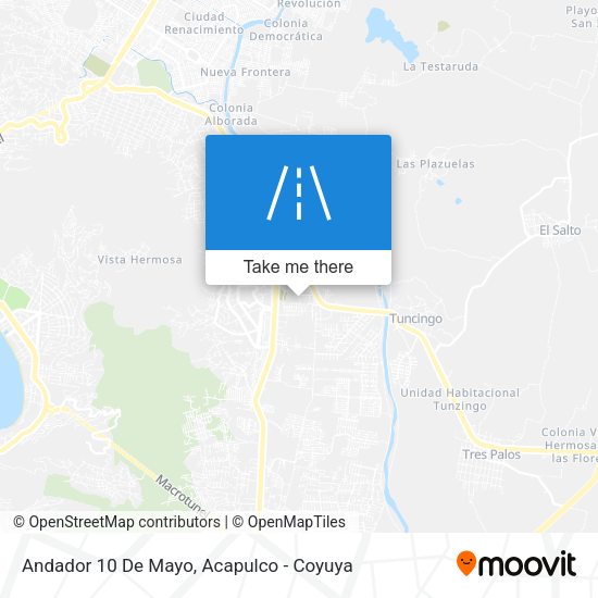 Mapa de Andador 10 De Mayo