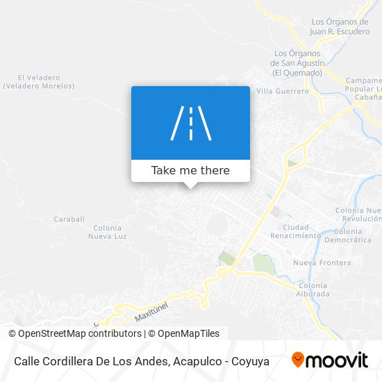 Calle Cordillera De Los Andes map