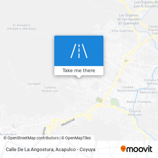 Calle De La Angostura map