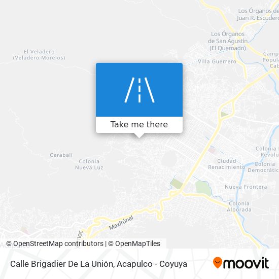 Mapa de Calle Brigadier De La Unión