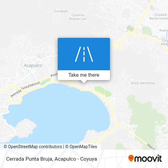 Cerrada Punta Bruja map