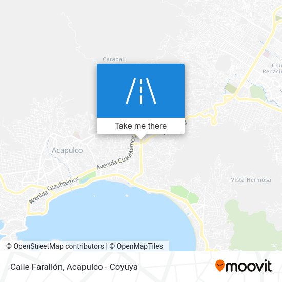 Calle Farallón map