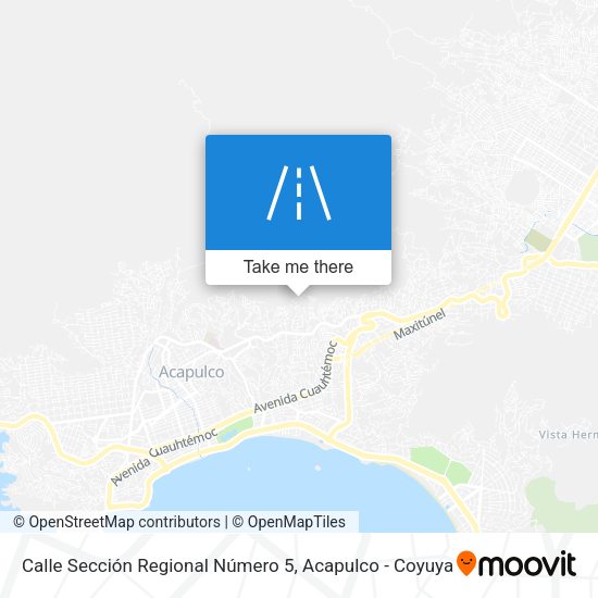 Mapa de Calle Sección Regional Número 5