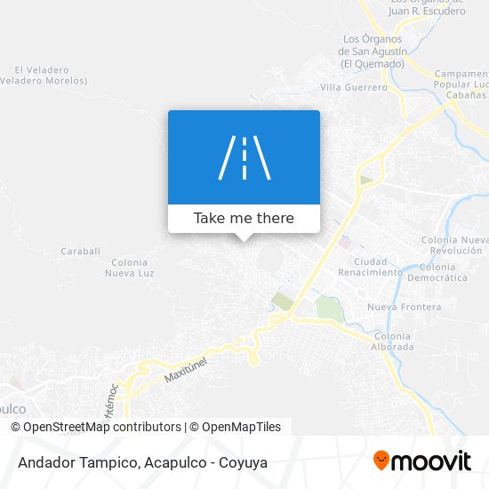 Andador Tampico map