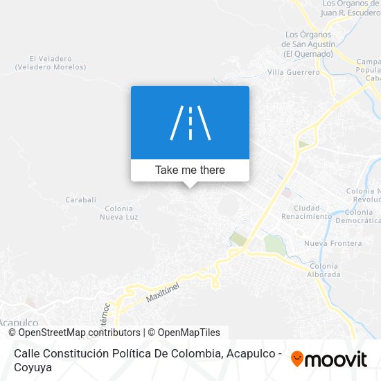 Calle Constitución Política De Colombia map
