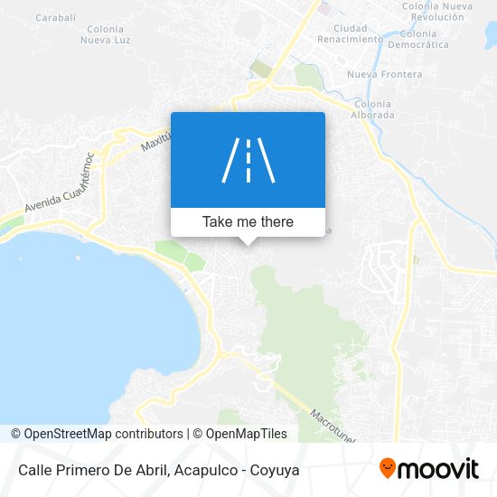 Mapa de Calle Primero De Abril