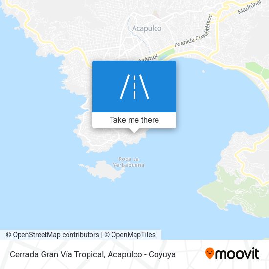 Cerrada Gran Vía Tropical map