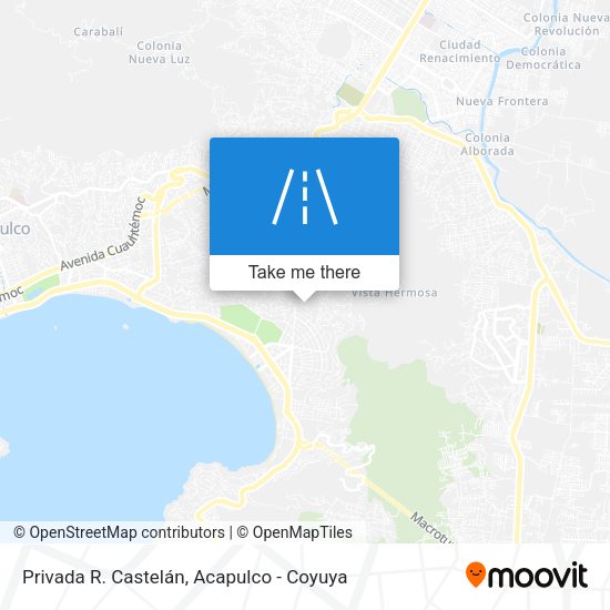 Privada R. Castelán map