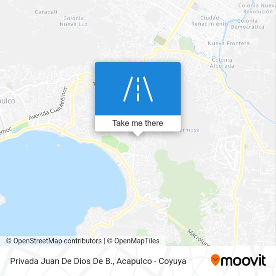 Privada Juan De Dios De B. map