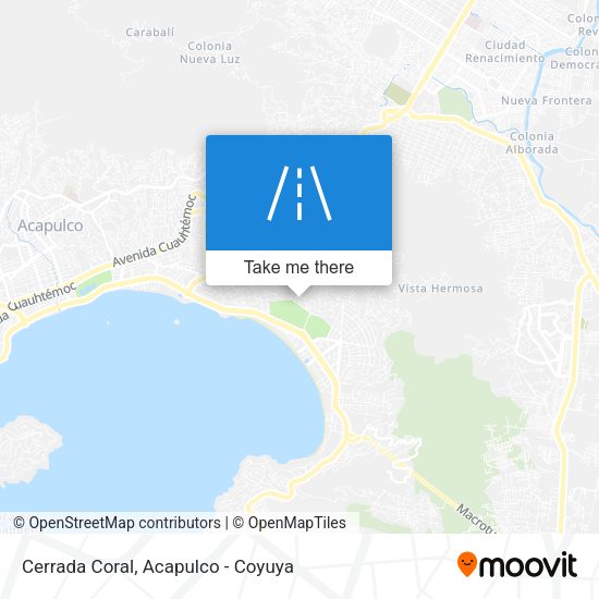 Mapa de Cerrada Coral