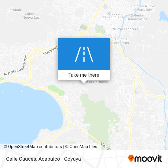 Mapa de Calle Cauces