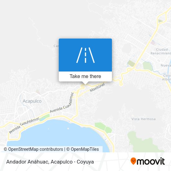 Mapa de Andador Anáhuac