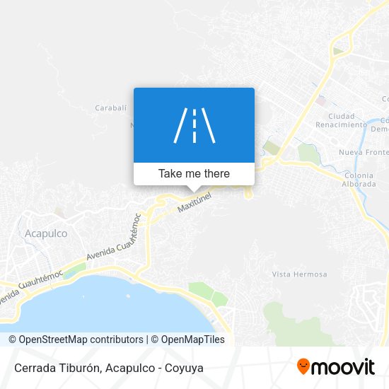 Cerrada Tiburón map