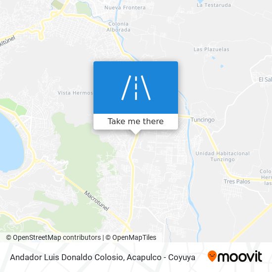 Mapa de Andador Luis Donaldo Colosio