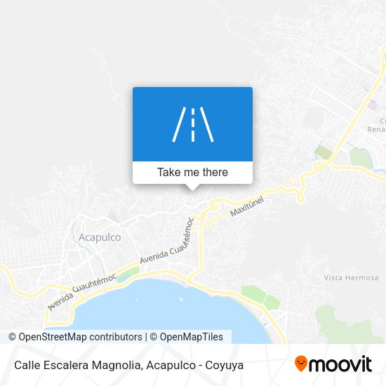 Calle Escalera Magnolia map