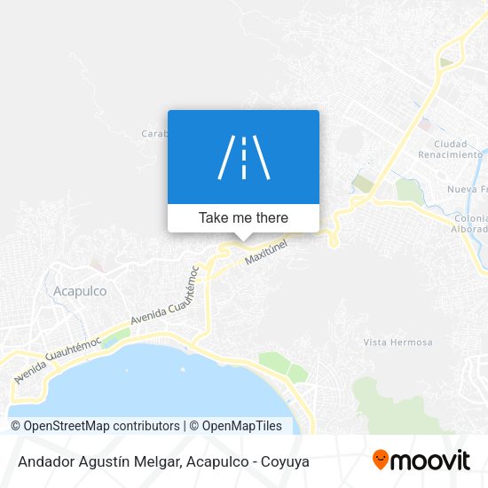 Mapa de Andador Agustín Melgar