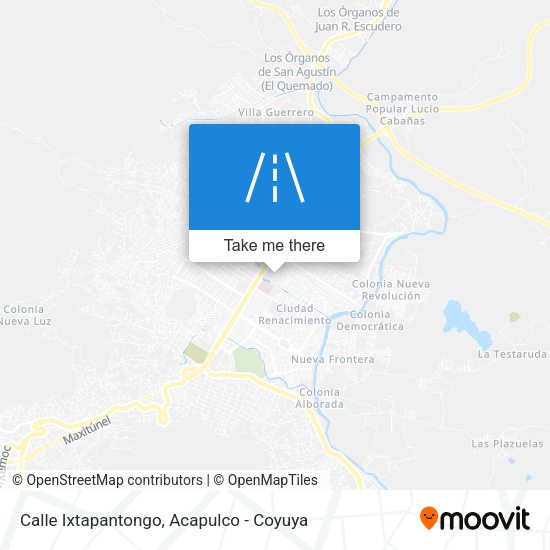 Mapa de Calle Ixtapantongo