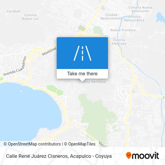 Calle René Juárez Cisneros map