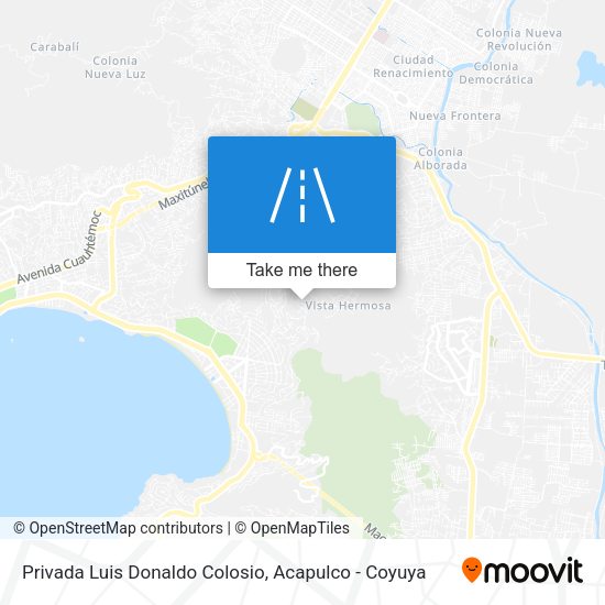 Privada Luis Donaldo Colosio map